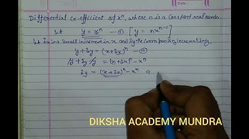 Derivative of a differential coefficient of x to power n where n is a constant real number