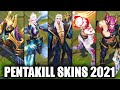 All New Pentakill Skins Spotlight Lost Chapter Viego Kayle Mordekaiser Sona Yorick Karthus Olaf