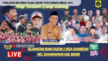 LIVE STREAMING  ACEP DARTAM  SALAMERTAN BUMI DUSUN 2 DESA SUKRESMI EC. SUKAMAKMUR KAB. BOGOR PART 2