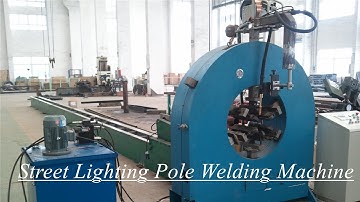 Light Pole Shut Welding Machine, Street Lighting Pole Welding Machine Light Pole Making Machine 14m
