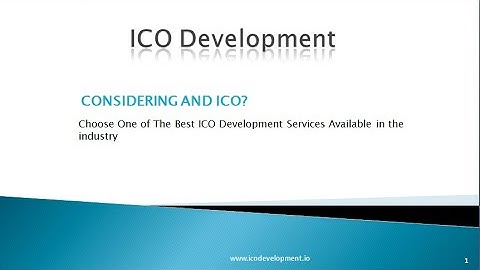 ICO Launching Platform | ICO Development