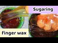 Homemade Sugar Wax ! Finger Wax ! no strips ! no sticks ! Easy Hair Removal !