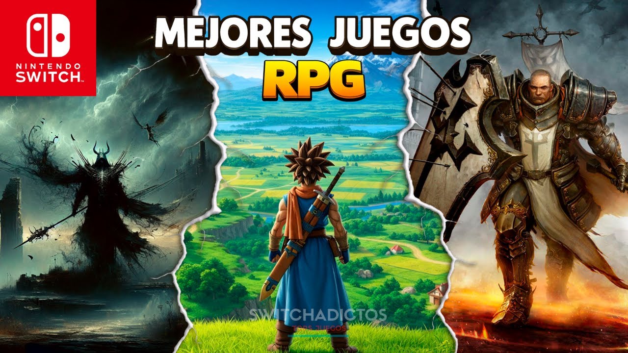 TOP 15 JUEGOS RPG MÁS ADICTIVOS de Nintendo Switch en 2026