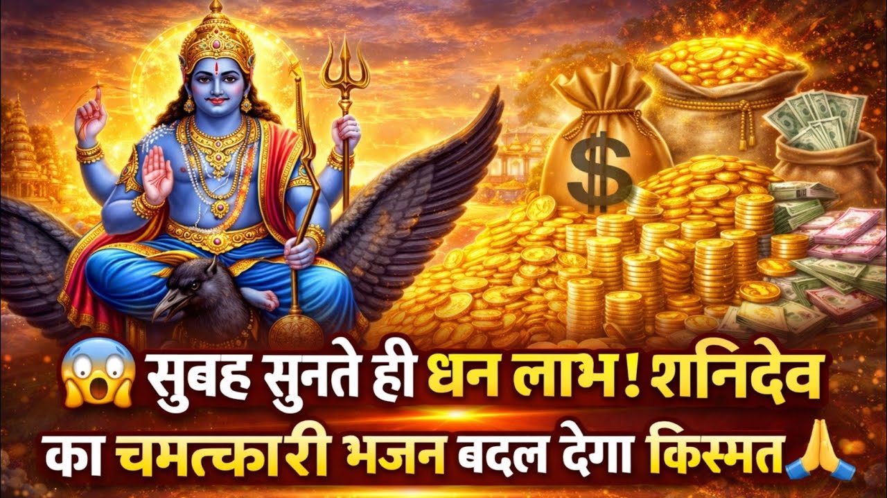 शनिदेव का यह भजन सुबह सुनते ही धन लाभ होता है 😱 बदल जाएगी किस्मत | Shani Dev Mantra Video