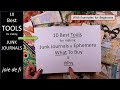 10 Best TOOLS For Making Junk Journals ✅ What To Buy And Why ⭐ For Beginners
