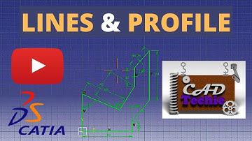 Tutorial 2 : Line and Profile command in sketcher interface of Catia.