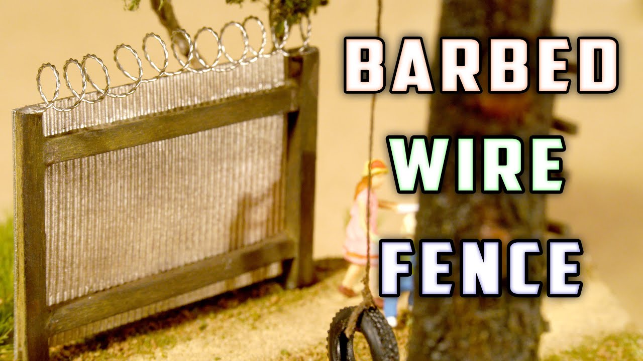 Barbed Wire Fence - Model Railroad - How-To