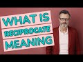 Reciprocate | Definition of reciprocate