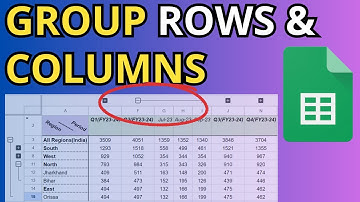 GROUPING of  Rows & COLUMNS [2024] in Google SHEETS!