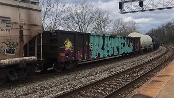 EMD SD40-2 Trailing On a CSX Manifest