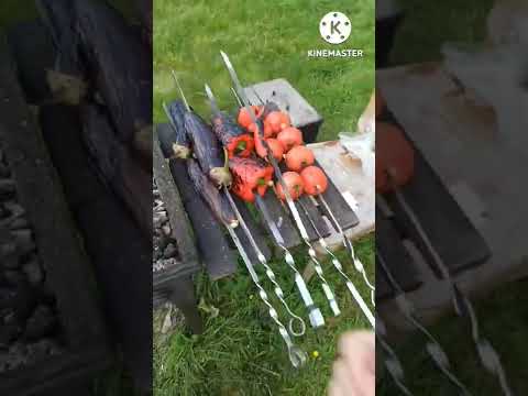 Готовим на природе 🌲 Аджапсандал на мангале 🤌 что за шашлыки без этого блюда