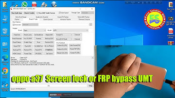 oppo a37  Screen lock or FRP bypass UMT