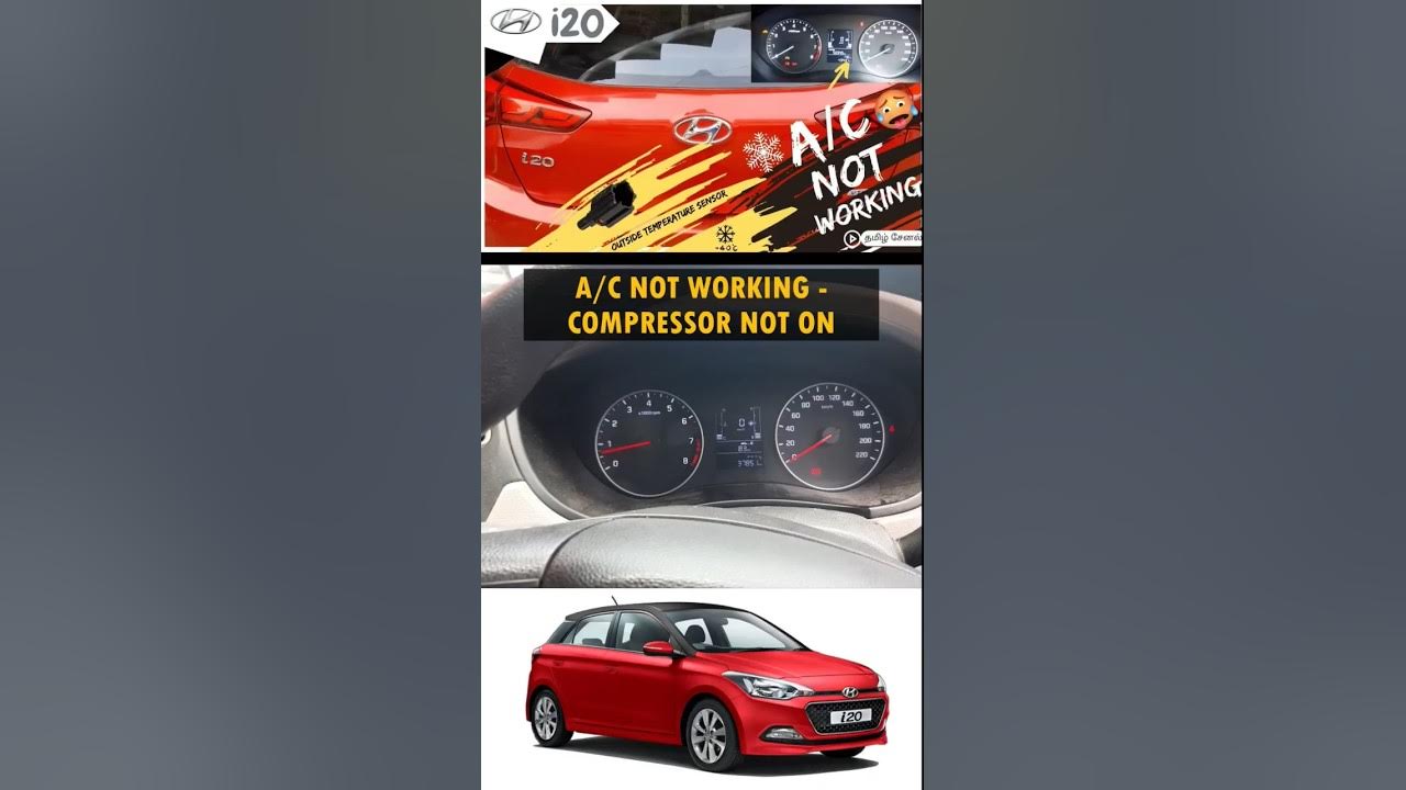 Hyundai i20 Elite A/C Not Working & Outside Temp Showing 40°or Blank 