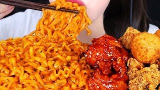 أصوات الأكل?اندومى كورىاتحداك ما تجووعNOODLES ASMR