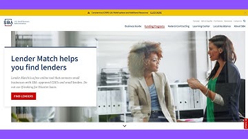 SBA Lender Match Portal Explanation Video   Find A Local SBA Lender