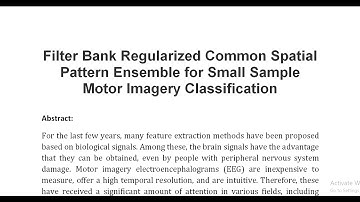 Filter Bank Regularized Common Spatial Pattern Ensemble for Small Sample Motor Imagery Classificatio