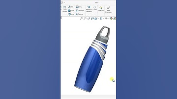 Water Bottle Design Animation  #design #solidworks #art #drawing #animation #engineering #shorts