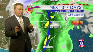 Mostly sunny Thursday; high: 74