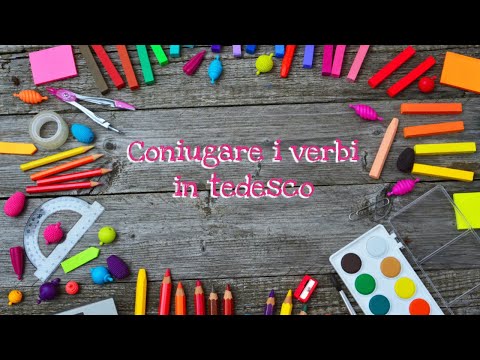 La coniugazione dei verbi forti e deboli in tedesco.