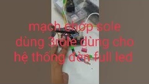 giới thiệu các bạn sản phẩm mạch chớp sole dùng 3 rơle 5 chân