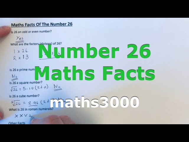 26 Grad Numbers Number 26 Facts