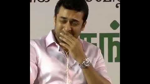 Surya cries on stage for girl speech | Agaram Foundation | Random Raw Updates