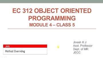 EC312 M4 C5 Method Overriding