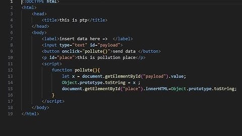 JavaScript for bug hunter - prototype pollution vulnerability