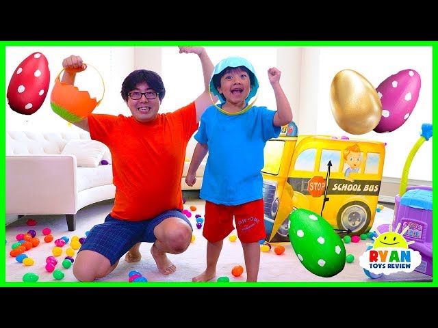 Easter Egg hunt Surprise Toys Challenge for Kids 
