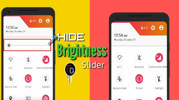 How To Hide Brightness Slider Android || No Root