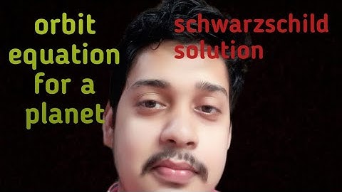 orbit equation for a planet(part 1). schwarzschild solution