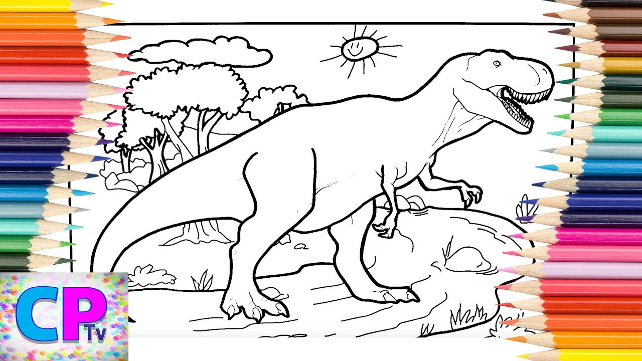 Jurassic World T Rex Coloring Pages - Free Printable Coloring Pages