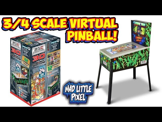 3/4 Scale Electronic Digital Pinball Machine Black Hole, Toy Shock