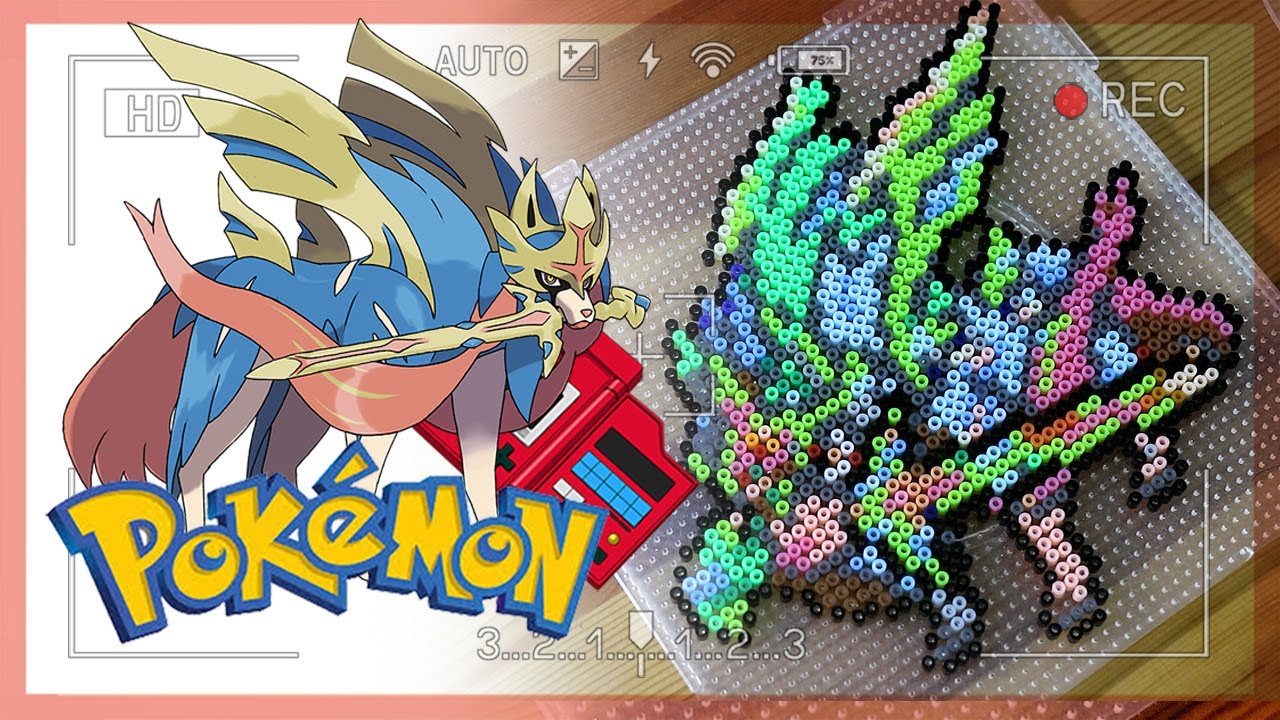 Pokemon Sword Shield Zacian Legendary Pokemon Perler Beads Pokemon Character Youtube