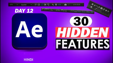 Must TRY 30 HIDDEN Features in After Effects - AE 2024 (HINDI)