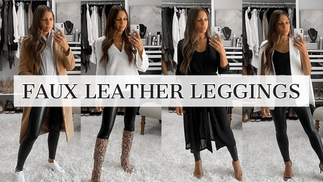 Black Pleather Snakeskin Leggings – Confetti Boutique