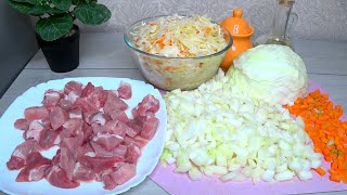 Так Капусту Вы точно Не Готовили  КАПУСТА Тушеная с Мясом  Солянка 