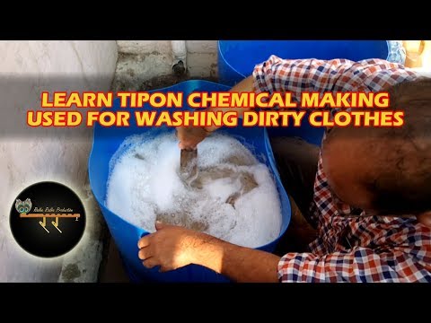 Tipon Making Process | How To Make Chemical for Washing Clothes At Home In Hindi | What is