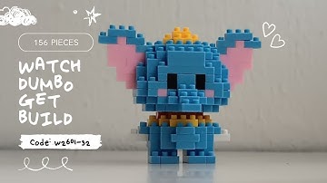 Nanoblocks Speed Build 1.2 Dumbo w2601-32 Bricks Make a Wise Life Building Blocks | Mini Bricks