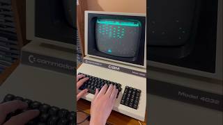 Retro PC Gaming: Commodore PET loading Cosmic Cosmiads from tape #80s #retrocomputing #retrogaming