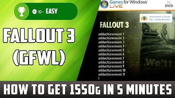 How to Get All the Achievements for Fallout 3 (Games for Windows PC Version) Without Even Playing