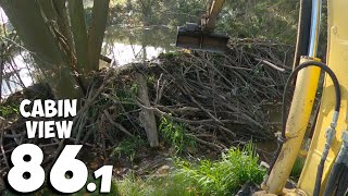 It Was One Of The Bigger Beaver Dams In This Season  Mechanical Beaver Dam Removal No.86.1