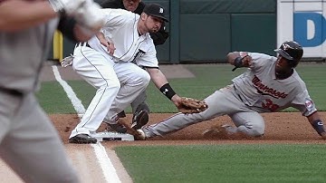 MIN@DET: Twins challenge out call in the 3rd