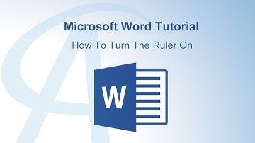 How To Turn The Ruler On In Word