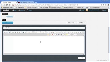 Adding Discussion Topics to a Class Communication Announcement in BlueQuill