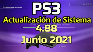 PS3 Actualización de sistema Versión 4.88 Junio de 2021 System update playstation 3 4.88 version