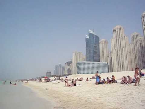 Dubai Hilton Beach Behind Dubai Marina