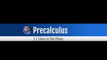 Lesson 1.1 Lines in the Plane