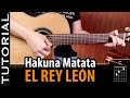 Cómo tocar Hakuna Matata del Rey León guitarra acordes | Guitarraviva