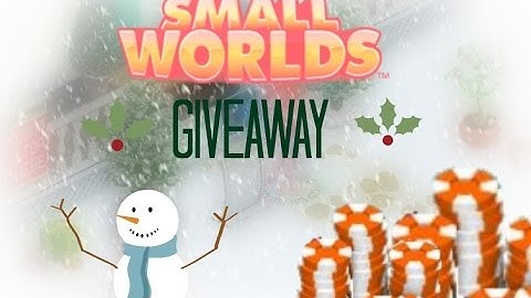 SMALLWORLDS GIVEAWAY!! [CLOSED]